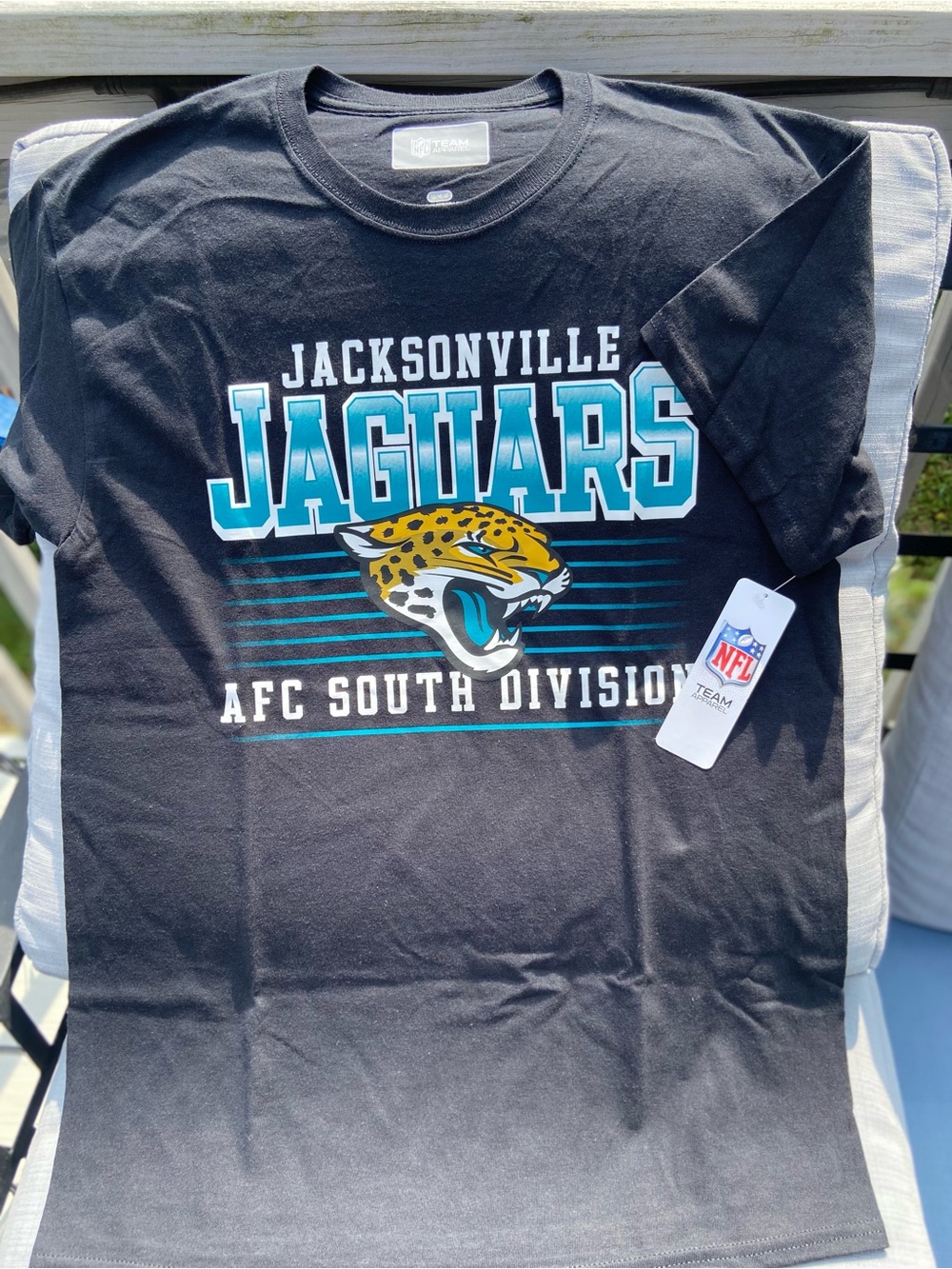 NFL Jacksonville Jaguars Black & Teal Kids Short Sleeve Tee